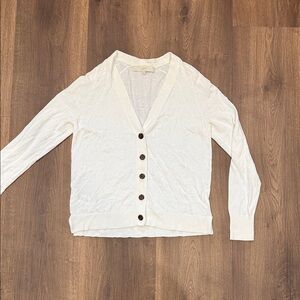 LOFT Cream Cardigan Sweater
